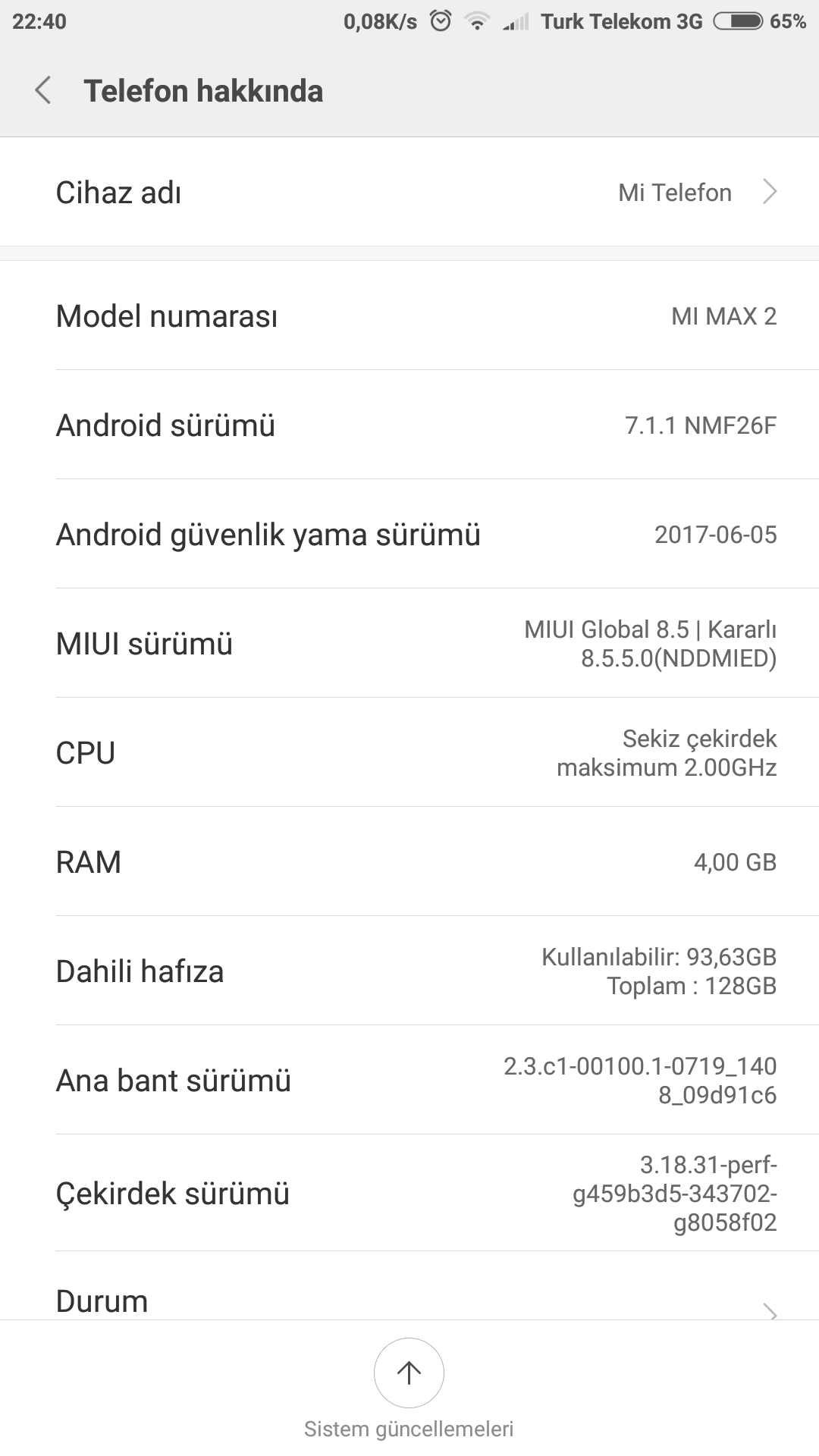 Xiaomi Mi Max 2 Pil kullanım testi performans ve deneyimleri ve Xiaomi Mi Max 2 Pil kullanım testi performans ve deneyimleri ve Åarj olma süresi Sayfa 1 3