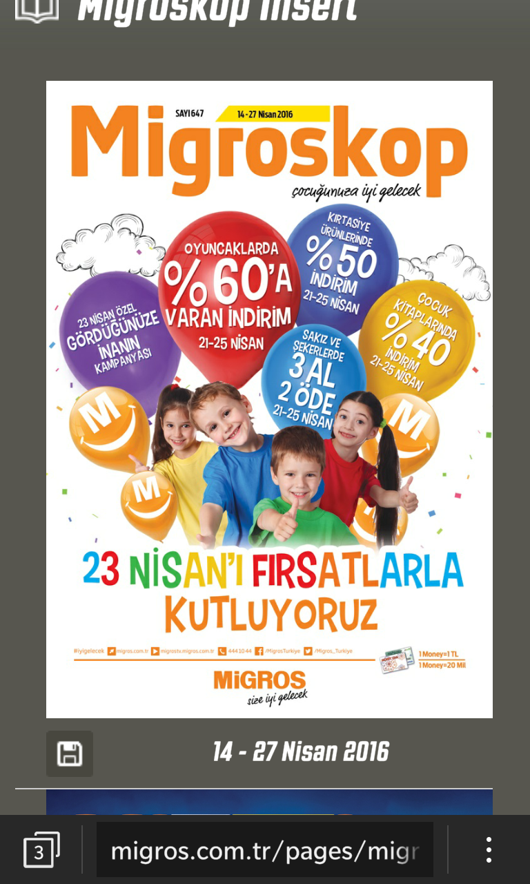 23 Nisan indirim şenliği başladı 23 Nisan indirim şenliği başladı