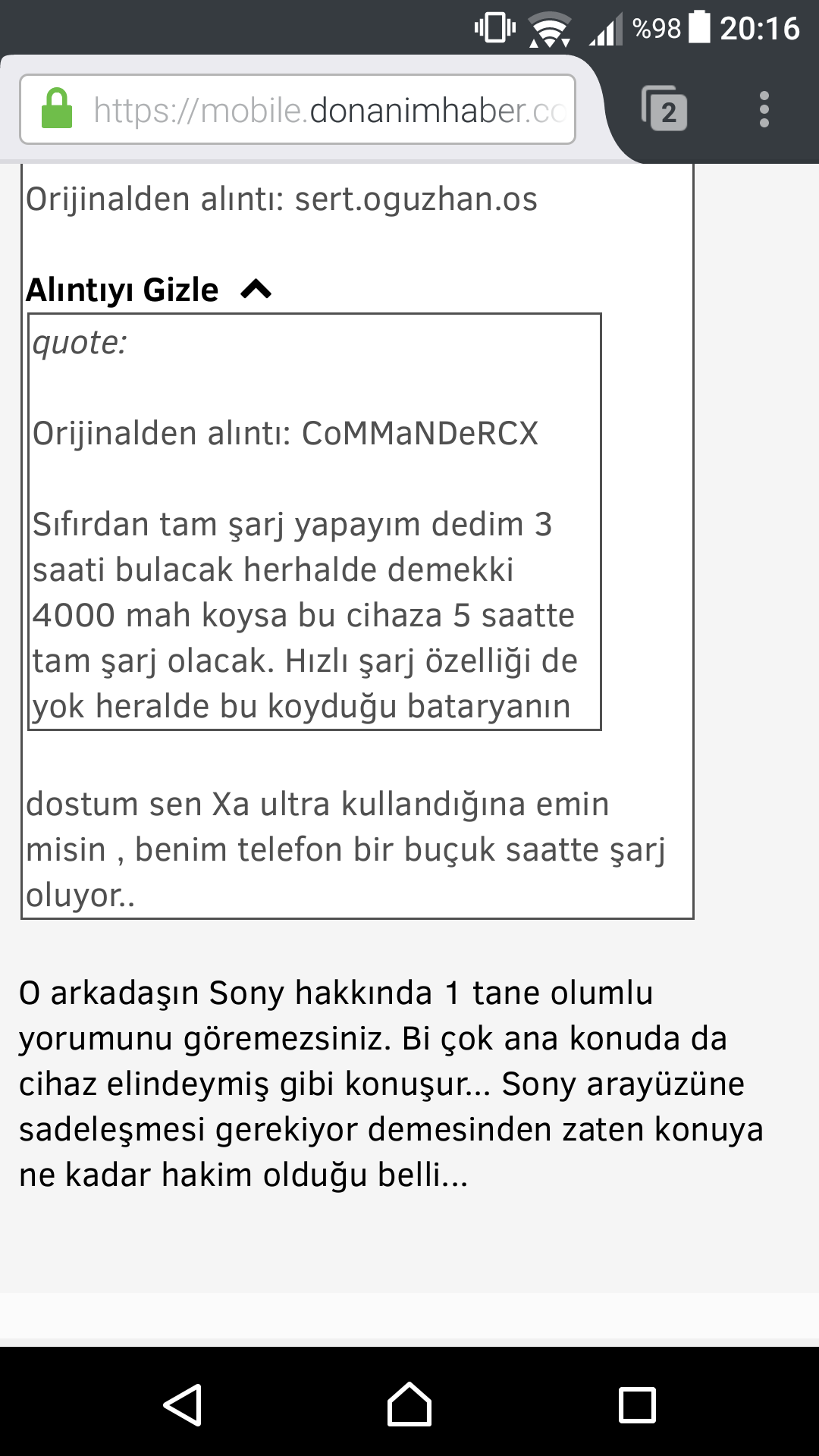Sony Xperia Xa Ultra Sayfa 29 111 c7cf46e2f93b7e28b8e6f fa266f