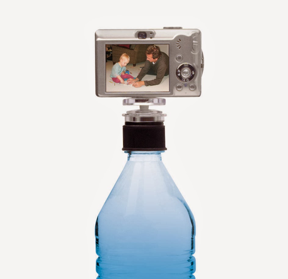 şişe üstünde tripod