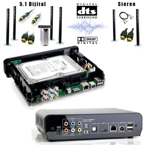  Satıldı - DARK Mania Media Player + 1.5 TB HDD