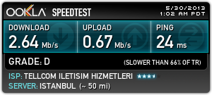  Yüksek İnternet Hızı , Yüksek Ping