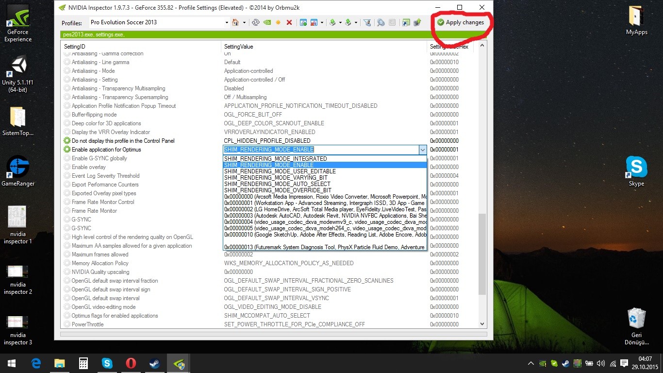  Nvidia Laptoplarda Entegre Ekran Kartından Geçiş Sorunu Çözümü(Nvidia Inspector)