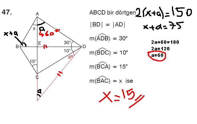  Geometri sorusu