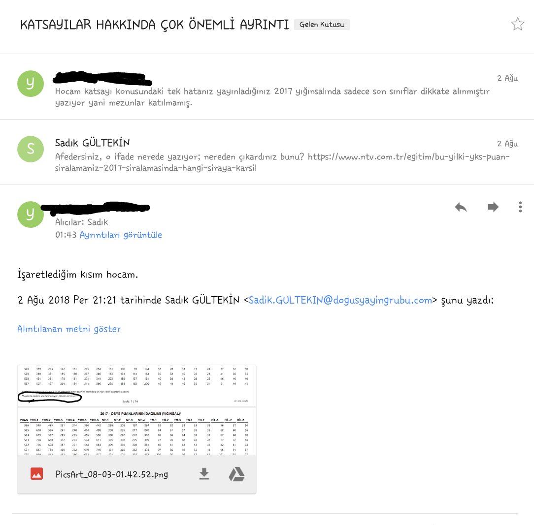 SADIK HOCAYA MAIL ATTIM DÖNÜŞ YAPTI CEVABI.. 