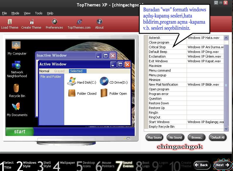  @@10 Adımda Windows XP Tema Yapımı(Resimli Anlatım) by chingachgook@@