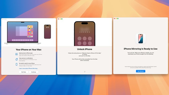 macOS 15 Sequoia beta 2, iPhone Yansıtma özelliğini getiriyor