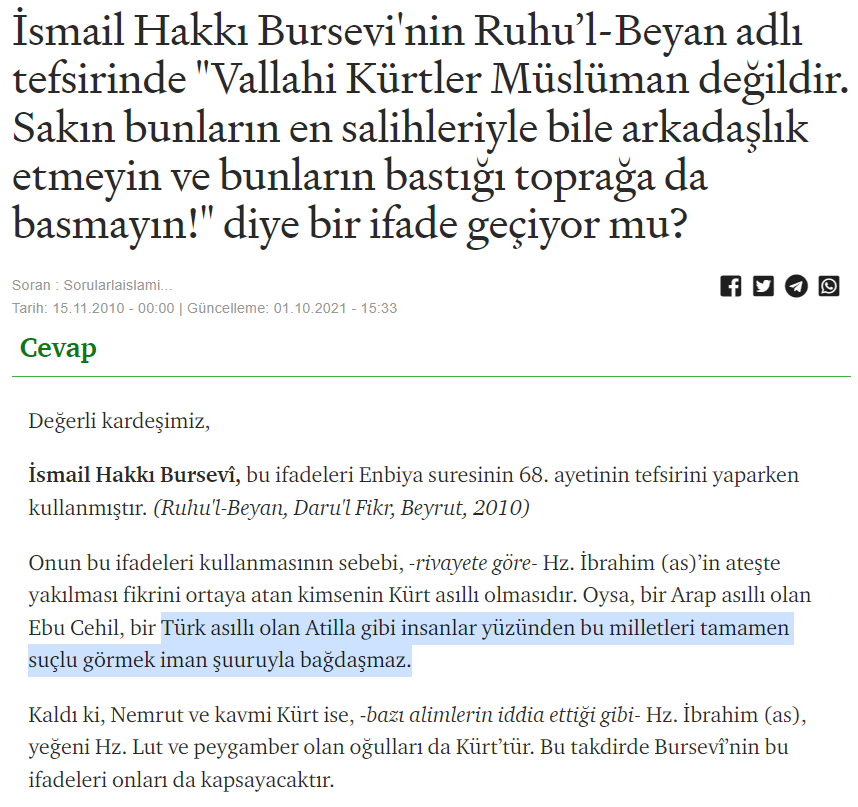 Sorularla islamiyeten Türklüğe hakaret!