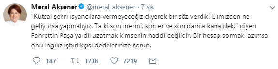 Meral Akşener'den küstah Arap Bakan'a çok sert tepki 