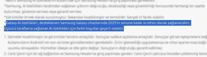 Galaxy AI özellikleri 2025’e kadar ücretsiz, peki sonra?