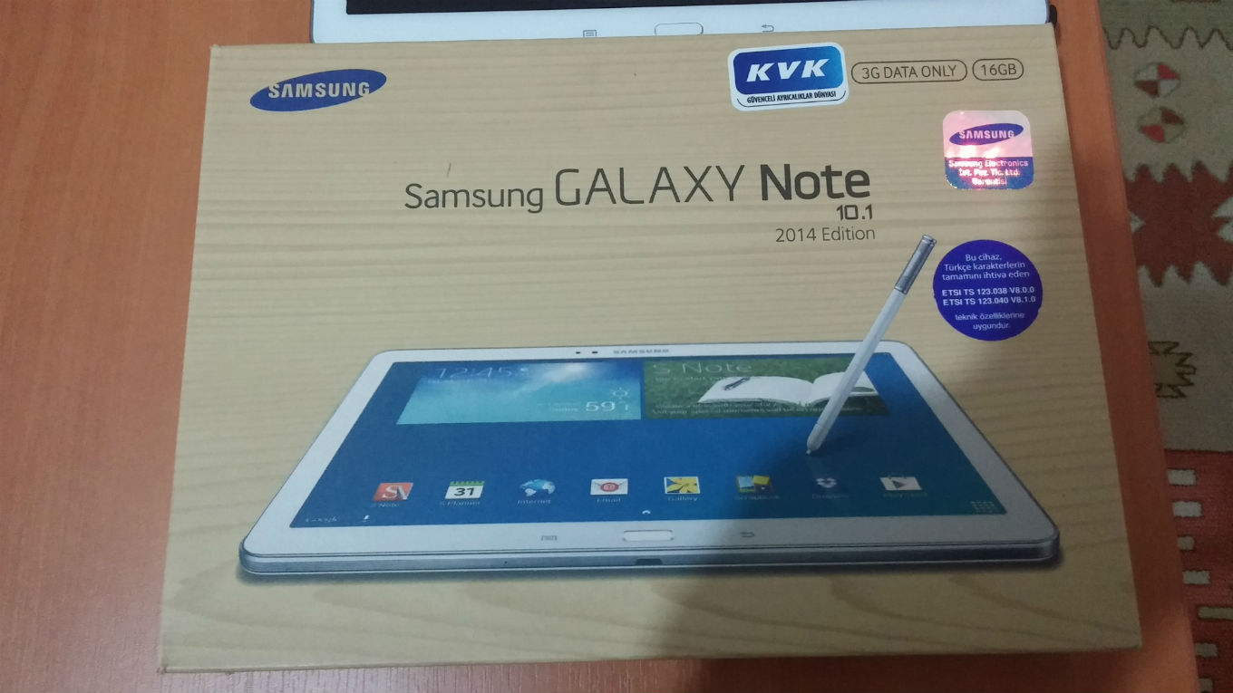  Samsung Galaxy Note 10.1 2014 3G + Kılıf Çok Temiz