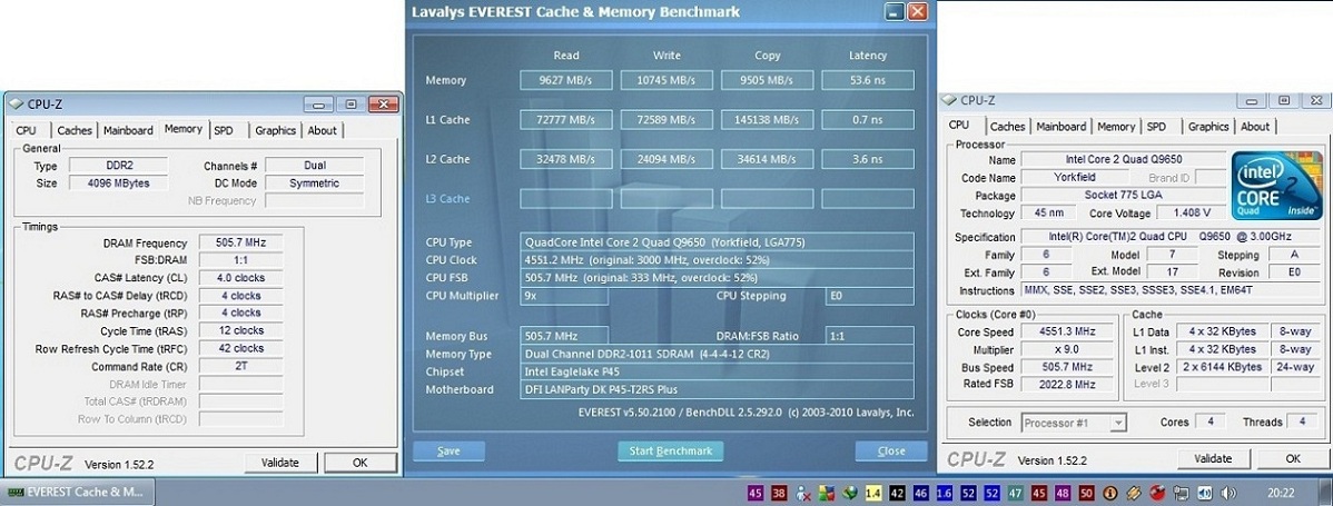  Q9650 4000 ghz 1.200 vlt ile full stabil