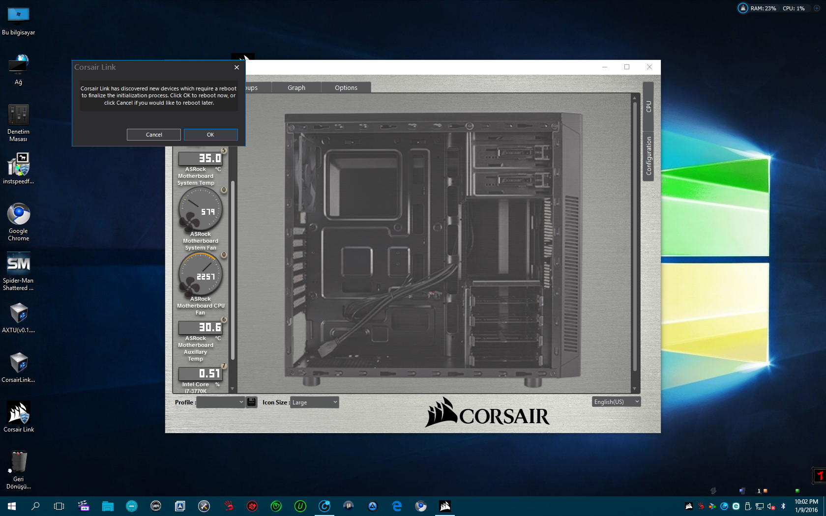  Corsair Link Windows 10 sorunu