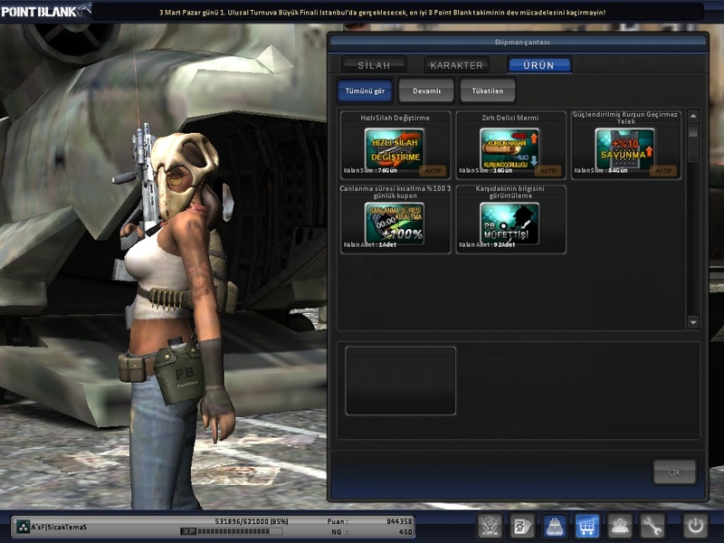  Satılık>>>PointBlank Albay 2.Kademe %85 ( NG li Çar)