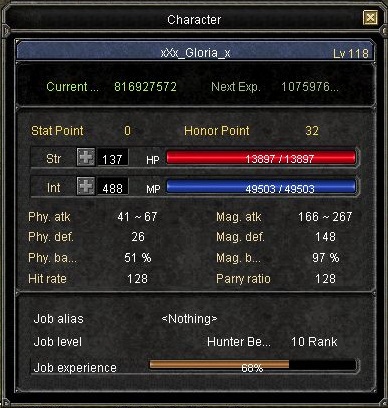  SATILDI - MENSA # xXx_Gloria_x # 118 LvL # EU # WiZARD-BARD