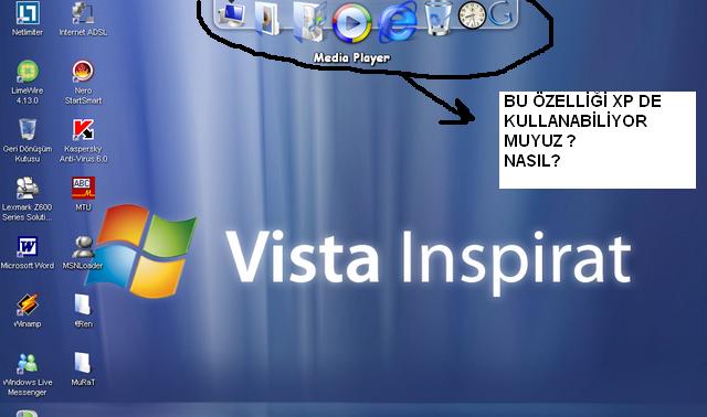  Windows XP ye Menü çubuğu nasıl ekleriz?