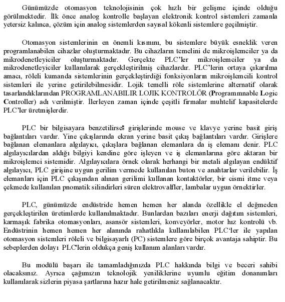  ***/// DH PLC (Otomasyon) PROGRAMLAR, DÖKÜMANLAR, UYGULAMALAR \\\***  ---  Güncellenmektedir---