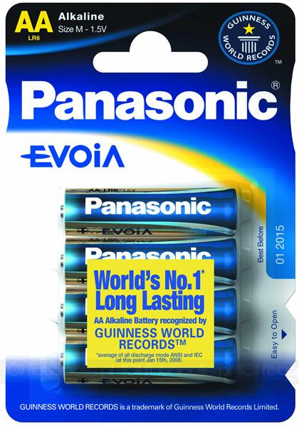  Panasonic EVOIA Pil ''Dünyanın en uzun süreli giden AA alkalin pili olarak adını yazdırdı...