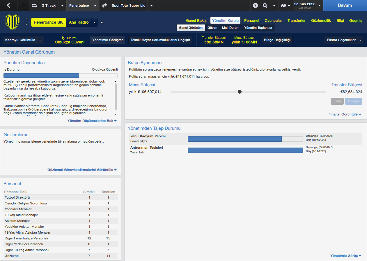  FM 14-Uzun Fenerbahçe kariyerim 25-kasım 2028