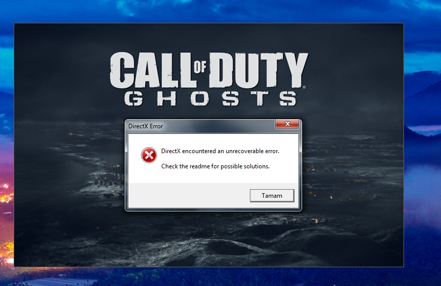 Done error. Call of Duty Ghosts ошибка DIRECTX. Ошибка DIRECTX Call of Duty Warzone. Call of Duty Ghosts ошибка с непонятными символами. «Дисплей» в DIRECTX.