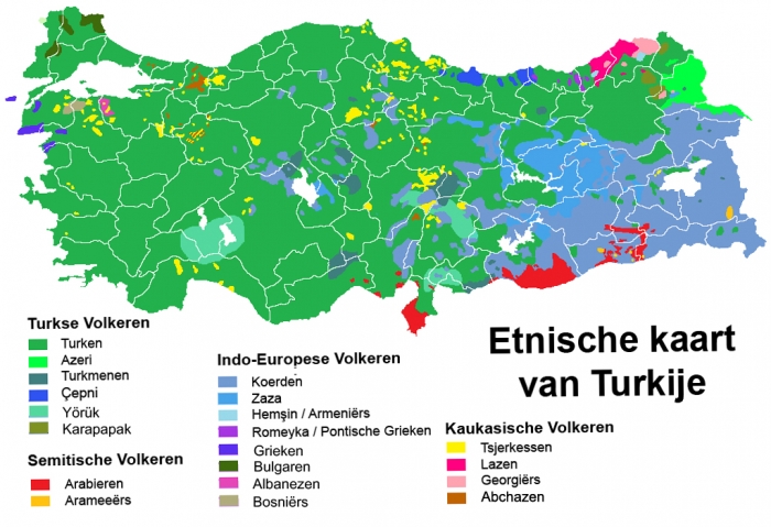  Türkiye'nin etnik haritası