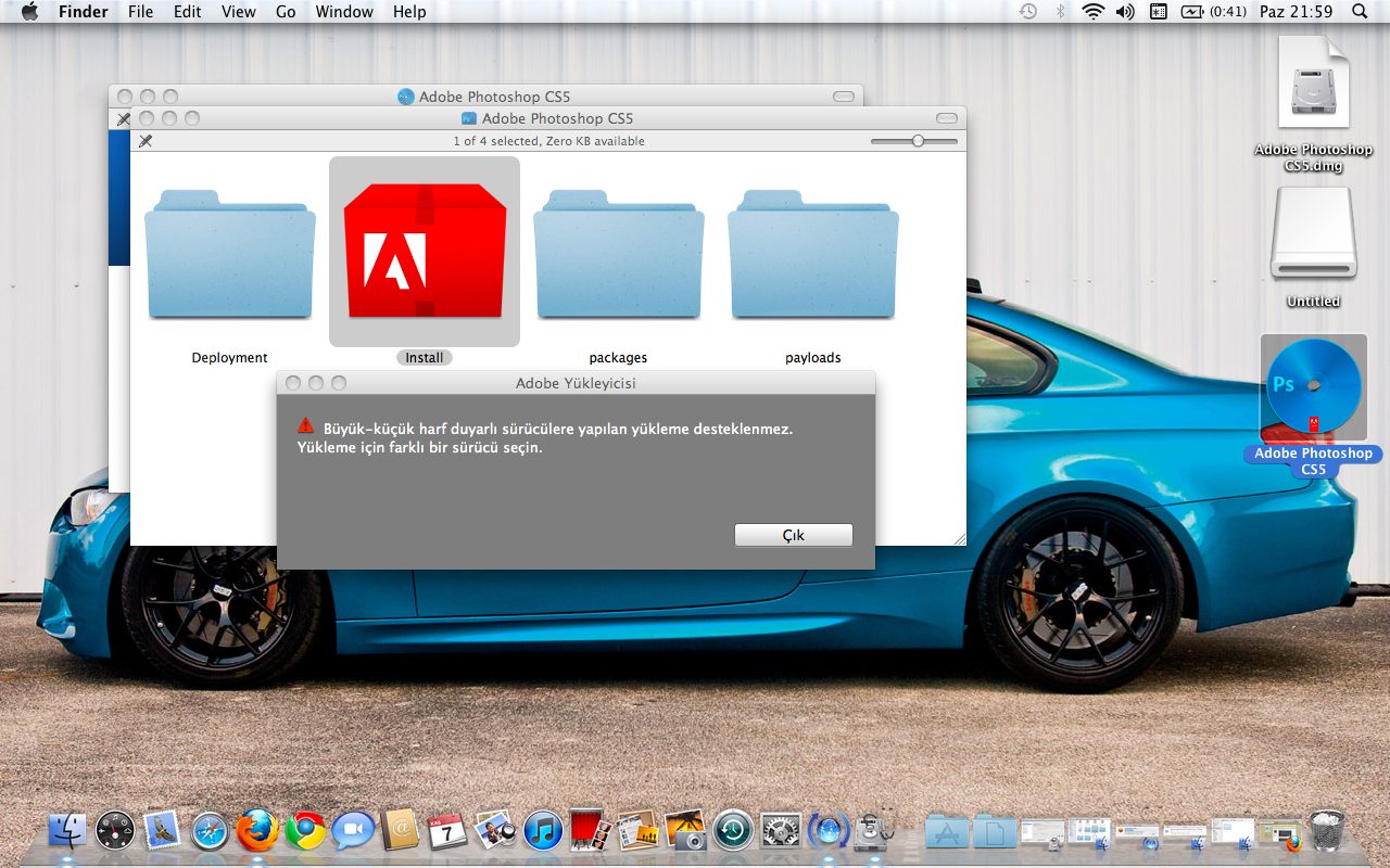  Macbook photoshop yukleme sorunu