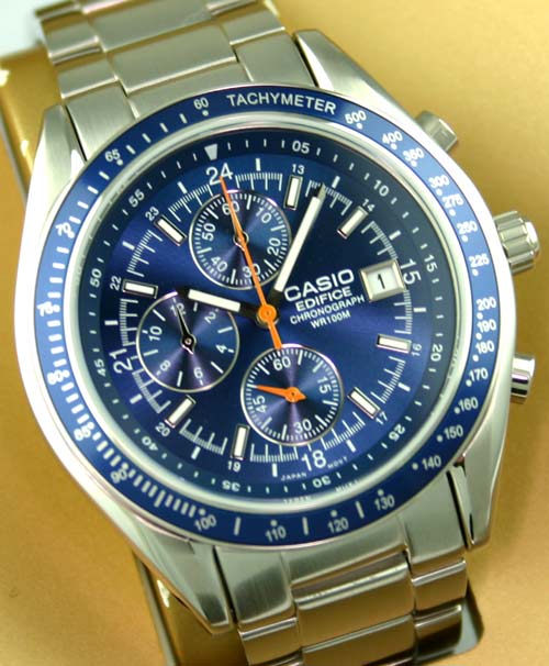  CASIO SEA-MASTER CHRONO. STEEL BLUE EF-503D