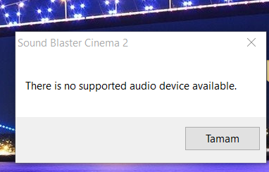  ABRA A5 V2.1.1 Sound Blaster Windows 10 ?