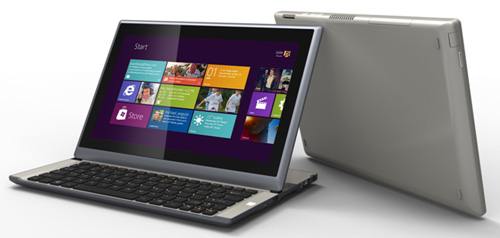 Computex 2012 : MSI firması kızaklı klavyeye sahip hibrid tabletini görücüye çıkardı