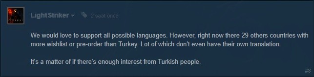 Hellpoint Resmi Türkçe Dil Desteği Sizlere Bağlı!