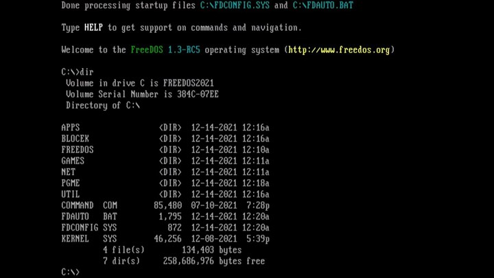 Disket kullananlara müjde: FreeDOS 1.3 çıktı