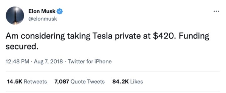 Elon Musk, 5 yıl önce paylaştığı tweet yüzünden yargılanıyor: Konu SpaceX ve Tesla!