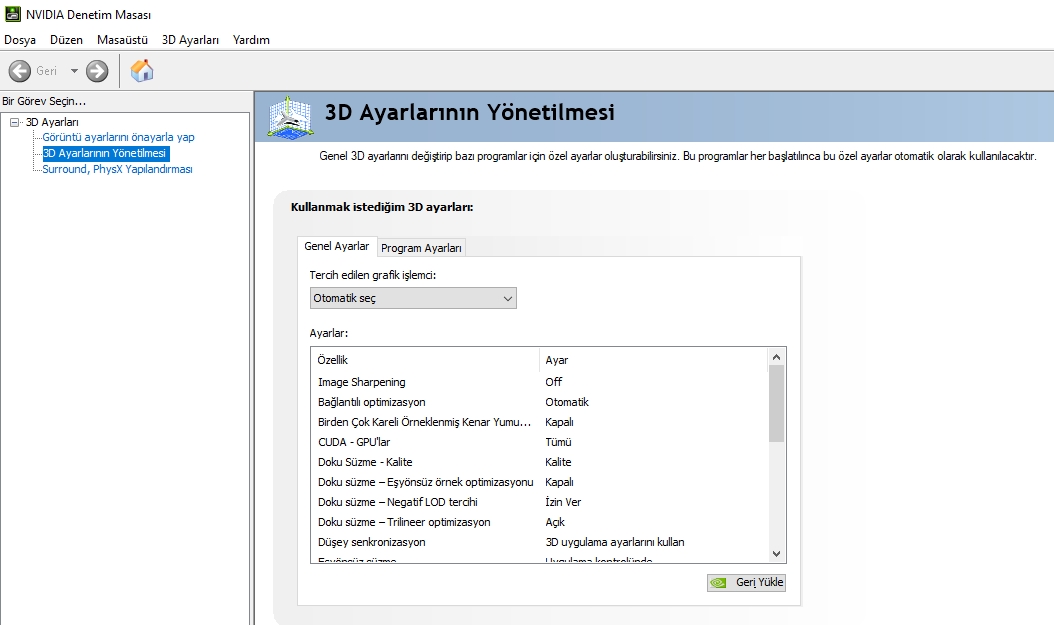 Fm 20 maç esnasında grafik sürücüsü hatası verip oyundan atıyor help