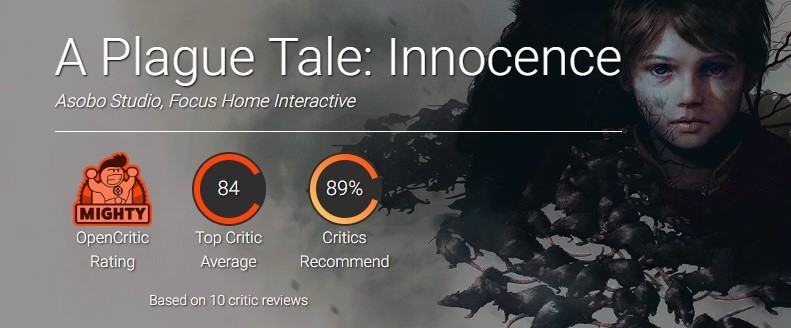 A Plague Tale: Innocence (14 Mayıs 2019) [PS4 ANA KONU]