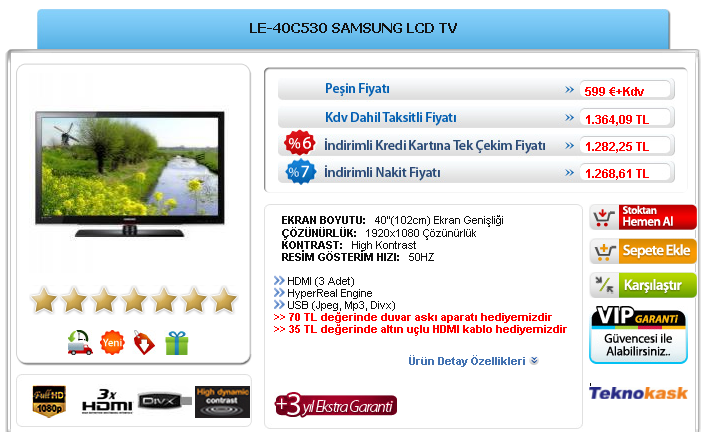  1500-1750 TL arası LCD TV