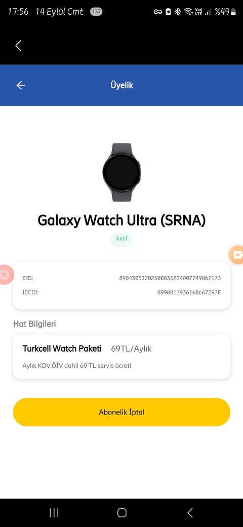 Galaxy Watch Ultra ya mobil plan ekleme sorunu