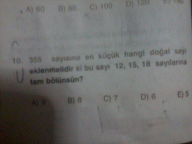  Çözemediğim Mat 1 Soruları ..