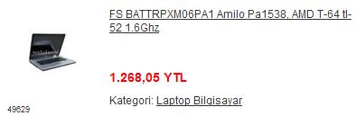 -_-En Çok Satılan Dizüstü Bilgisayarlar (bazı internet mağazalarında)-_-