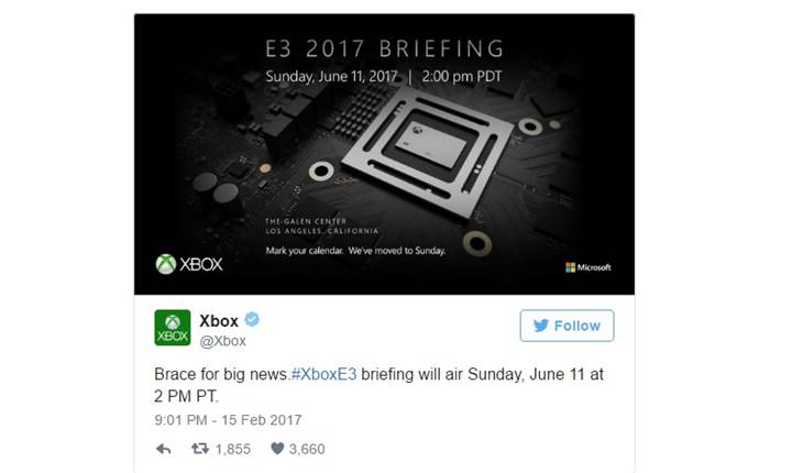 Microsoft, Xbox Project Scorpio’yu 11 Haziran’da tanıtabilir