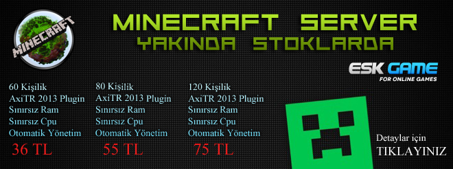  Minecraft serverinizin vip üyeliklerini satmak istiyorsanız içeri !!!
