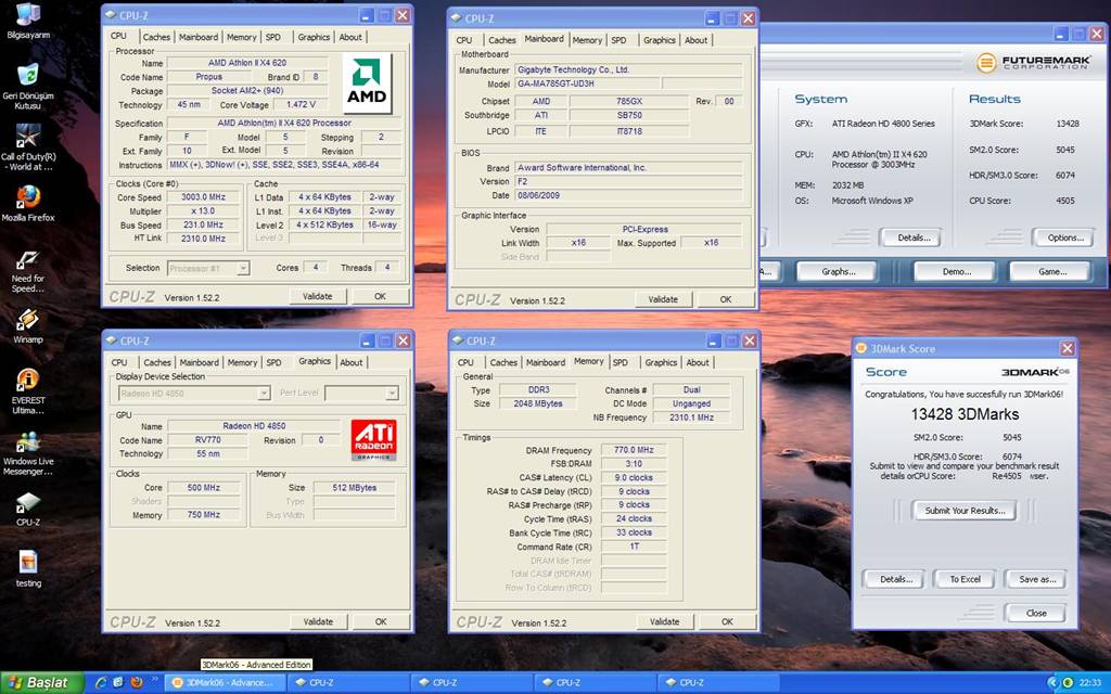  AMD Athlon II X4 620 kullanıcı incelemesi