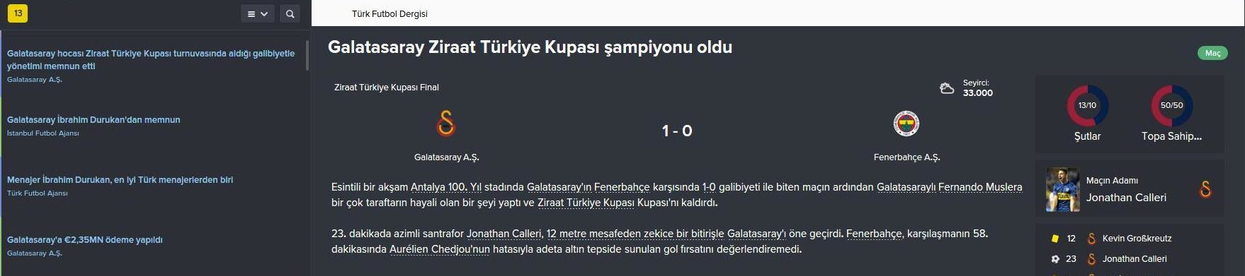  FM 2016 Galatasaray Kariyeri  -Yine yeniden- (3. sezon basladi)