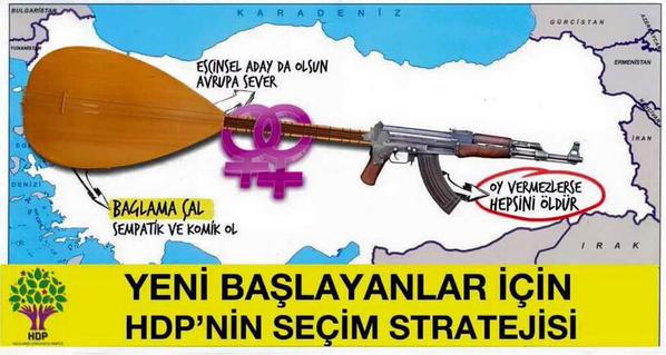  selahattin demirtaş'ın 2015 seçimi oylaması pozu