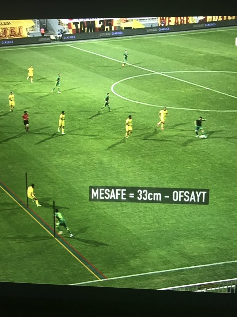 Dün Fenerbahçe'nin ilk golü ofsayttı.
