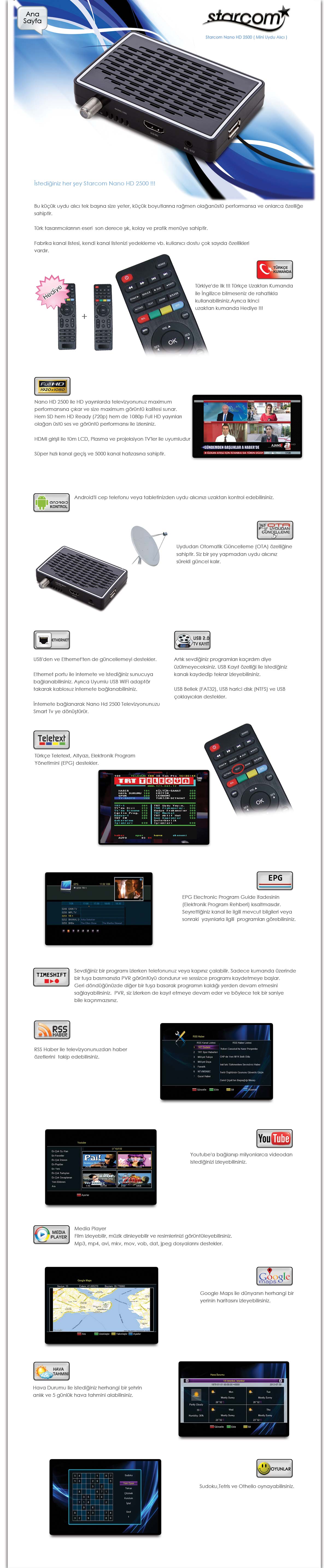  Hometech Neo HD Smart 1500 Uydu Alıcı A101