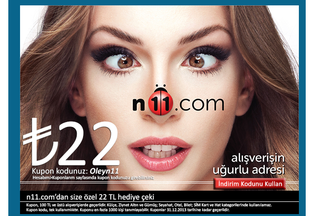  n11 oley.com 22 TL kupon