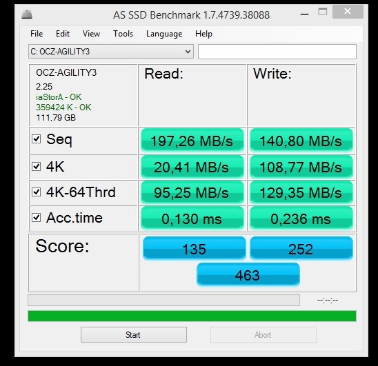  OCZ AGİLİTY 3 - 120GB SSD - satılmıştır