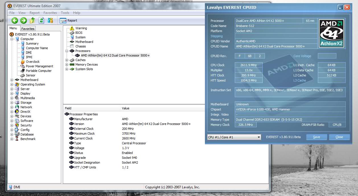  AMD Dual Core X2 5000