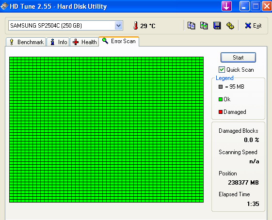  HD tune programlı ile harddisk testi resimli anlatım