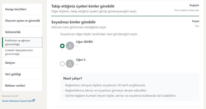 LinkedIn profil görünürlüğünüzü yönetmeniz için 7 ipucu